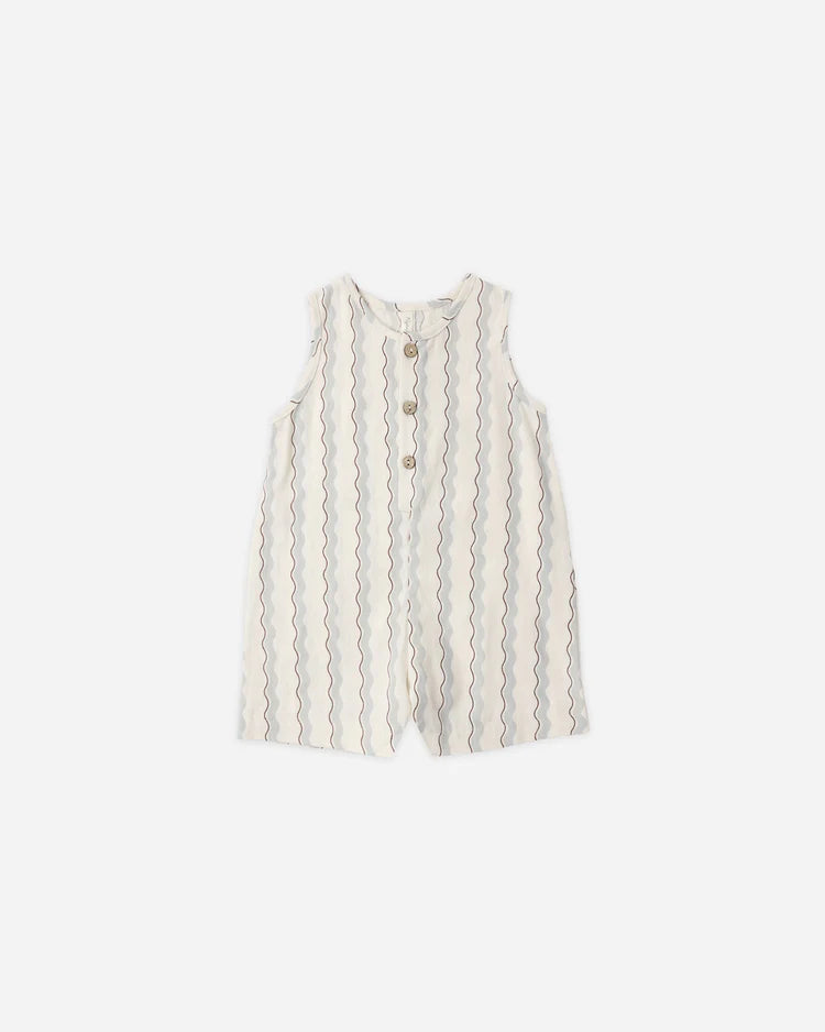PRE-ORDER Rylee + Cru Mavrick Romper || Wave Stripe