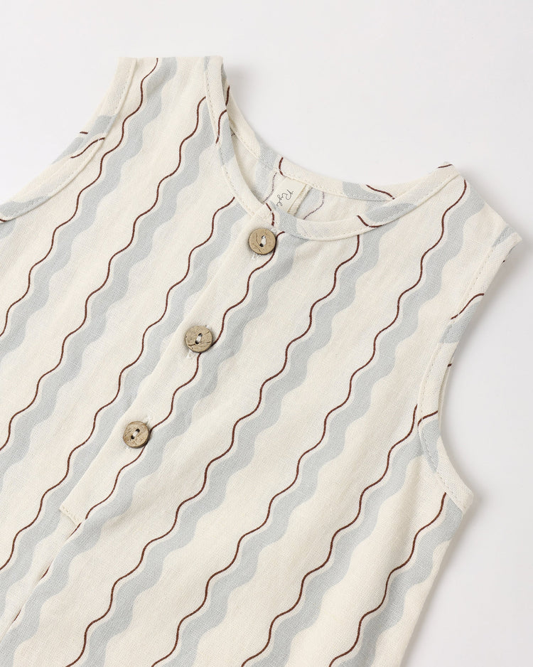 PRE-ORDER Rylee + Cru Mavrick Romper || Wave Stripe