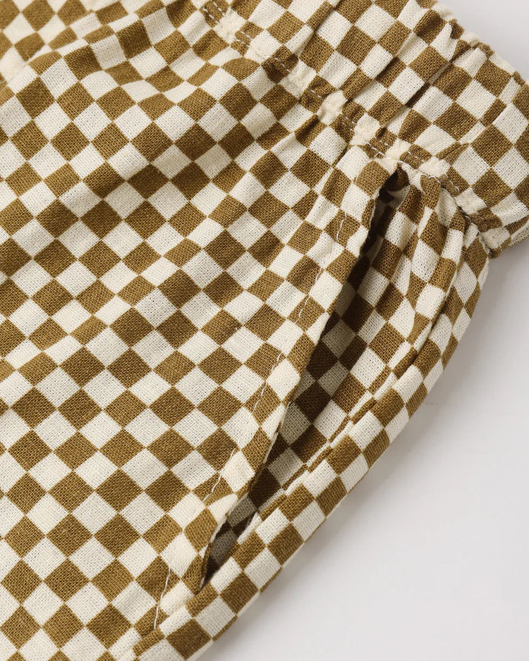 *PRE-ORDER* Rylee + Cru Perry Short || Ocre Check