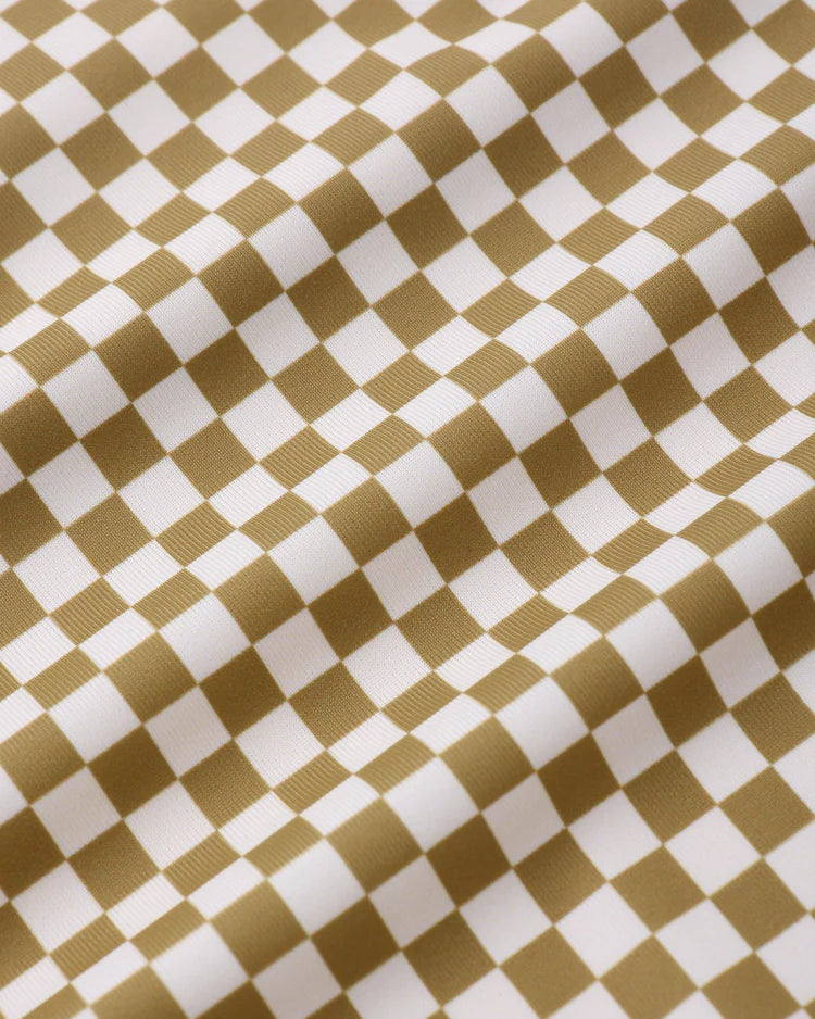 *PRE-ORDER* Rylee + Cru Maverick Romper || Ocre Check