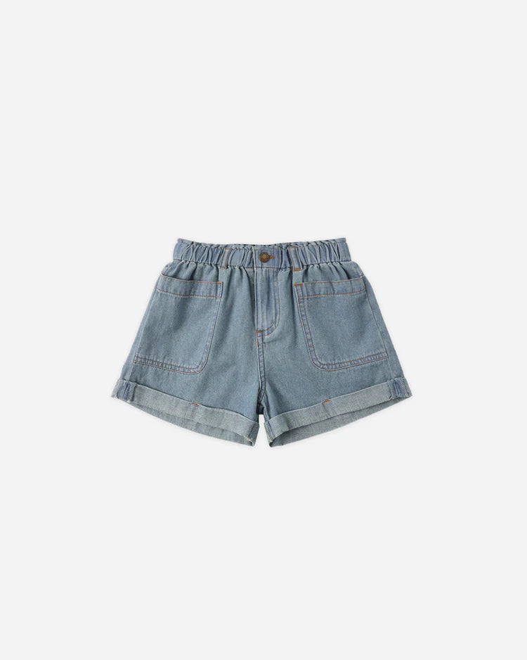 PRE-ORDER Rylee + Cru Alba Shorts || Denim Wash