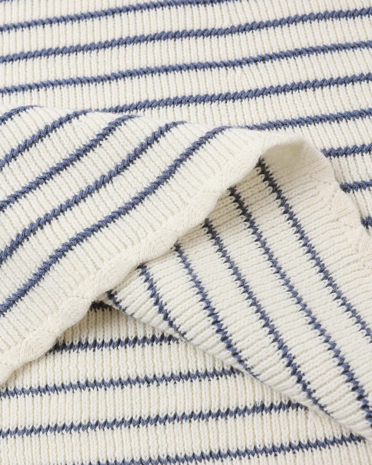 PRE-ORDER Rylee + Cru Crochet Tank Mini Dress || Marine Stripe