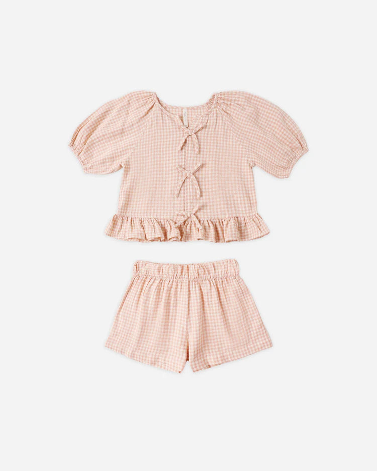 Rylee + Cru Kids Juniper Set || Petal Gingham