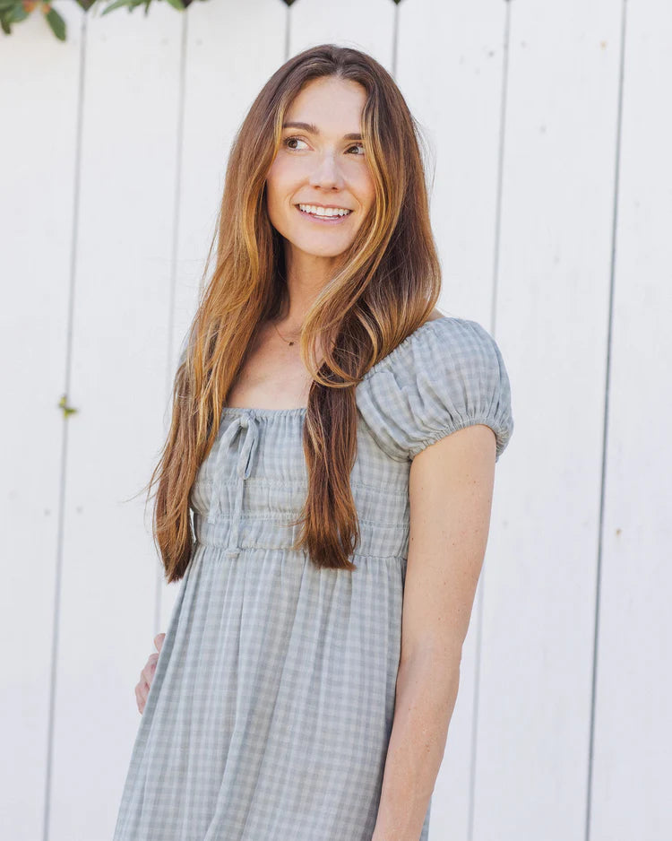 Rylee + Cru Joya Dress || Green Gingham
