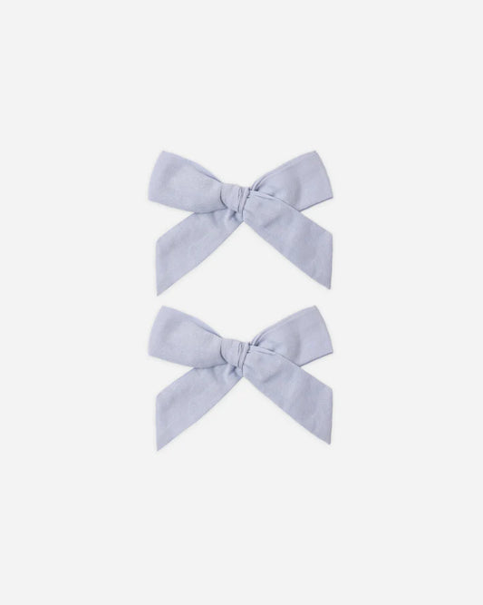 *PRE-ORDER* Rylee + Cru Bows, Set of 2 || Periwinkle
