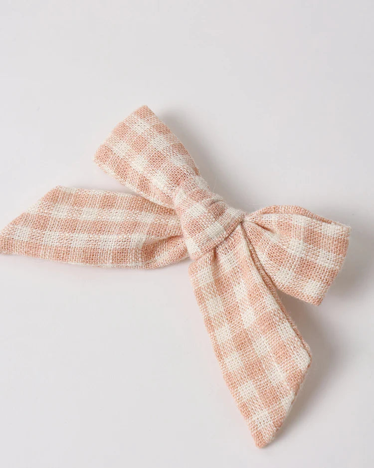 Rylee + Cru Bows, Set of 2 || Petal Gingham