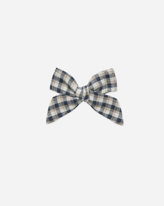 Rylee + Cru Bow || Navy Check