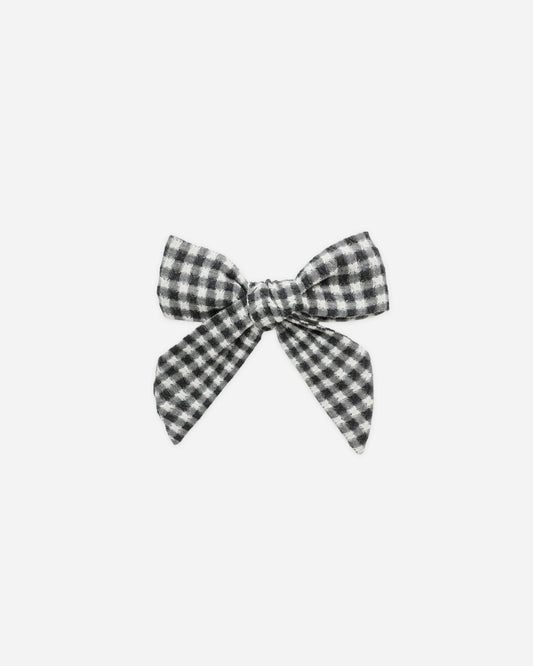 Rylee + Cru Bow || Black Gingham
