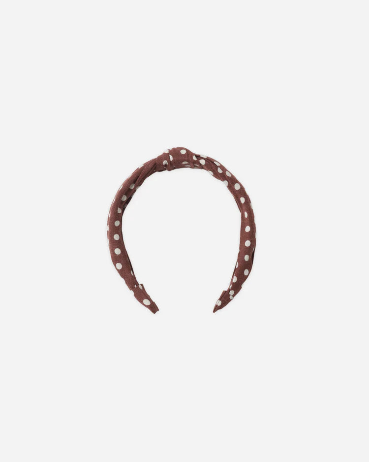 PRE-ORDER Rylee + Cru Knotted Headband || Polka Dot