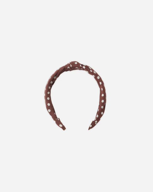 PRE-ORDER Rylee + Cru Knotted Headband || Polka Dot