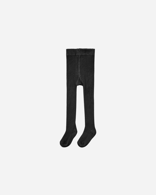 PRE-ORDER Rylee + Cru Ribbed Tights || Black