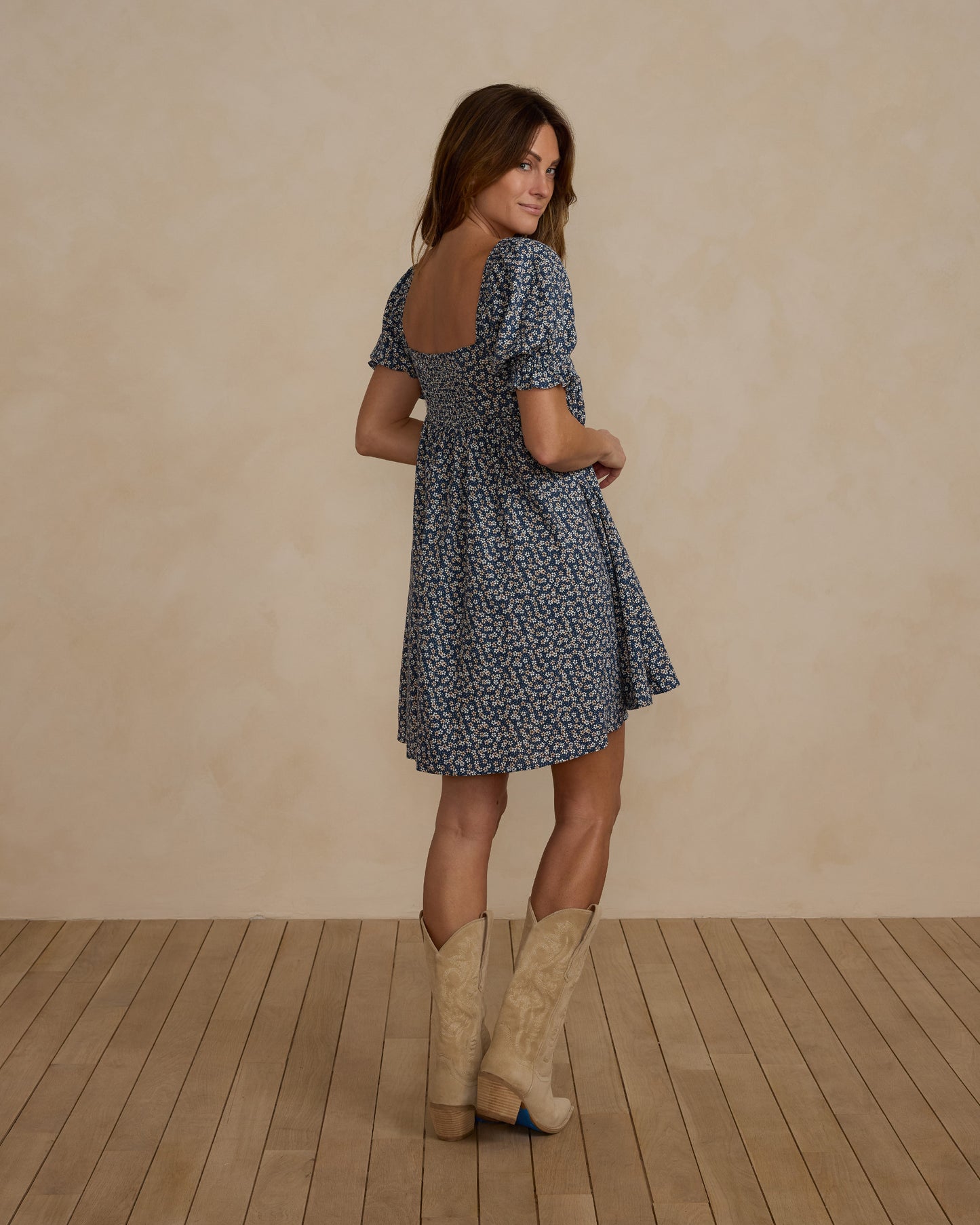 Rylee + Cru Naomi Dress || Blue Floral