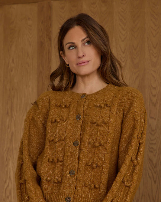 Rylee + Cru Bobble Cardigan || Golden