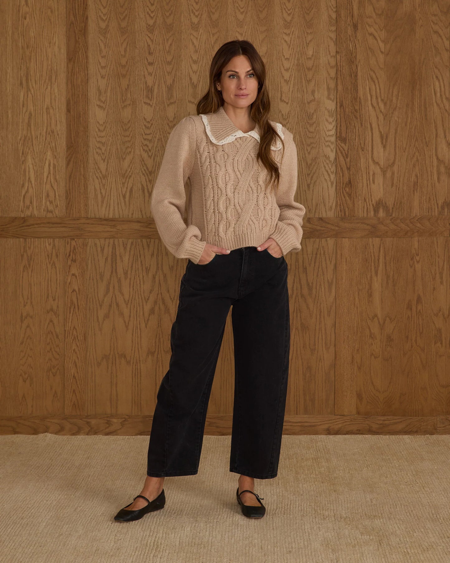 PRE-ORDER Rylee + Cru Alice Sweater || Heathered Antique