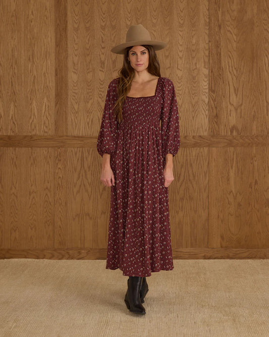 Rylee + Cru Della Dress || Harvest Berry