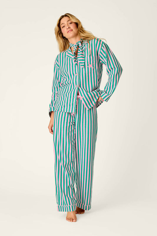 PJ Salvage 3 Piece Long Sleeve Flannel Set || Tender Pink