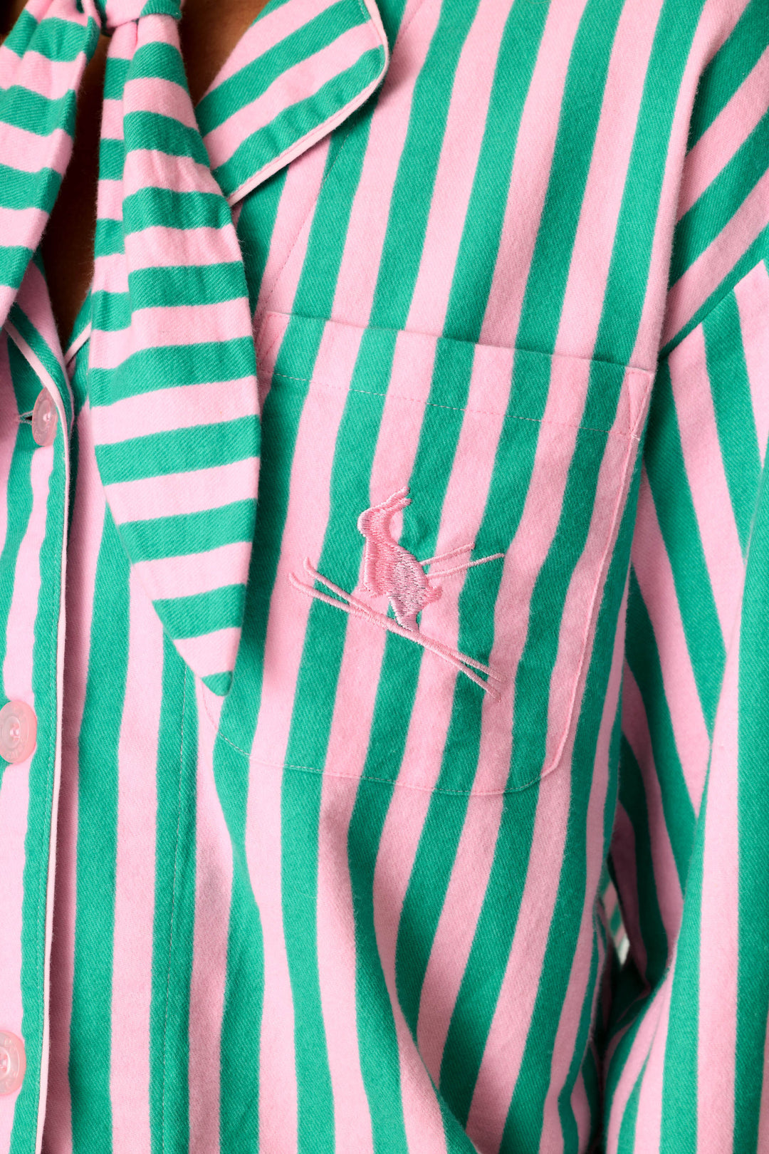 PJ Salvage 3 Piece Long Sleeve Flannel Set || Tender Pink
