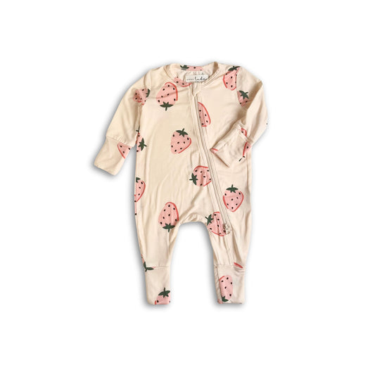 Little Luba Bamboo Sleeper || Strawberry