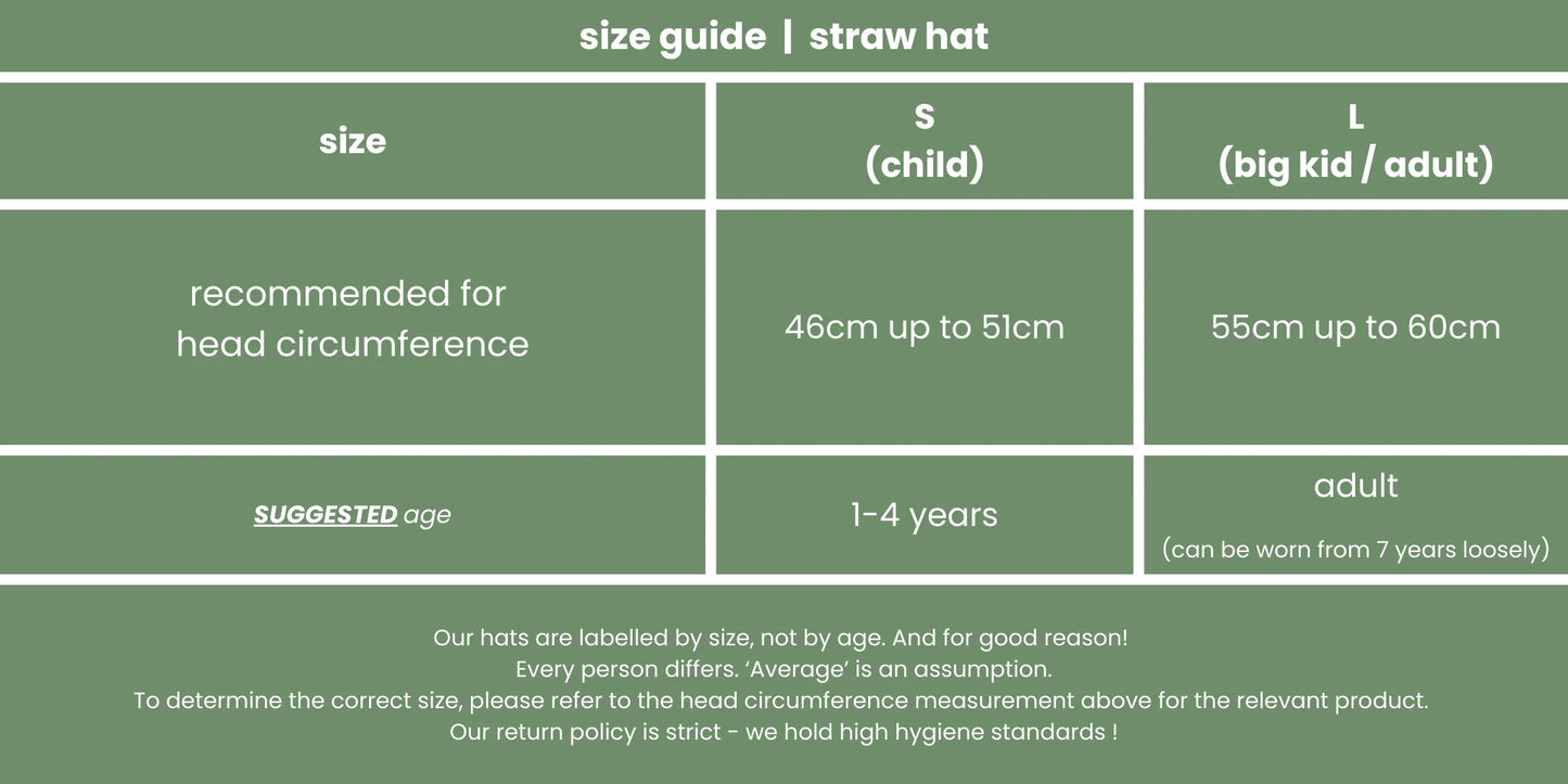 fini. The Label Straw Hat