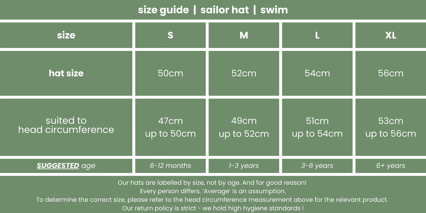 fini. The Label Sailor Swim Hat || Calm