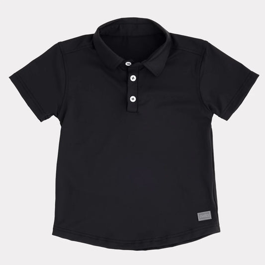 Swizz the Label Athletic Polo || Black
