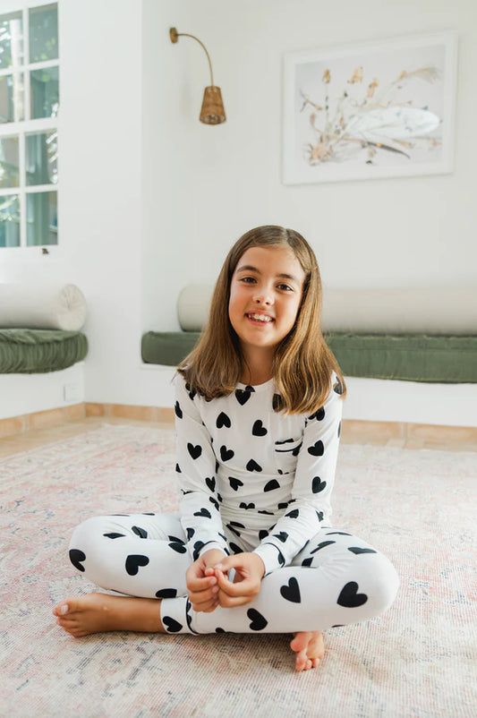 Bambi & Birdie Thermal PJs || Black Heart