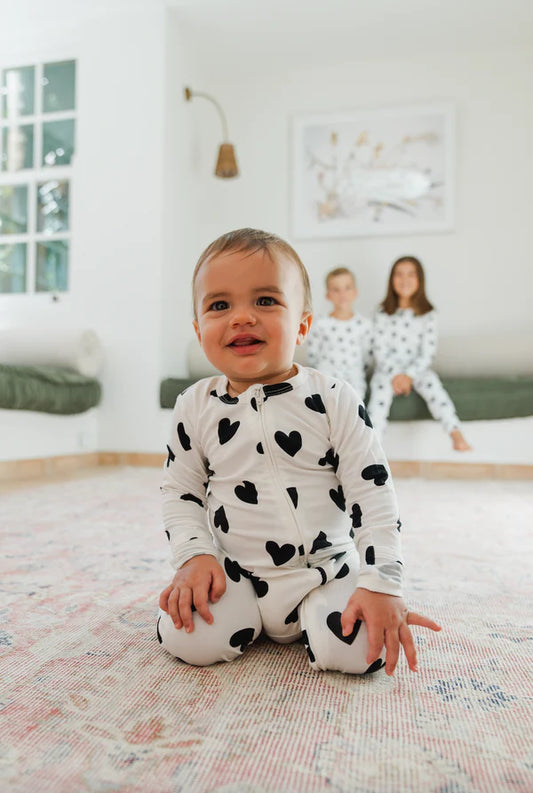 Bambi & Birdie Zipper Sleeper || Black Heart