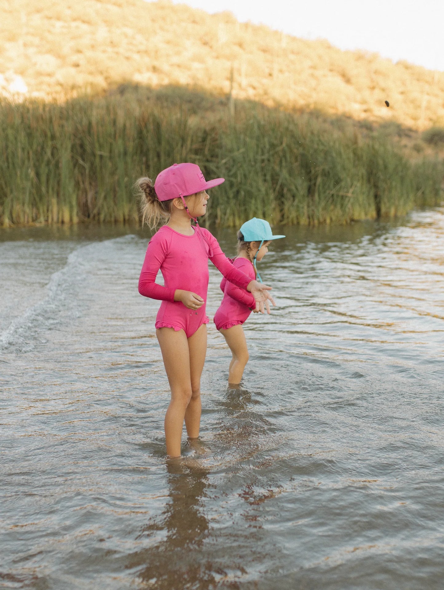 Current Tyed Classic Waterproof Snapback Hat || Hot Pink