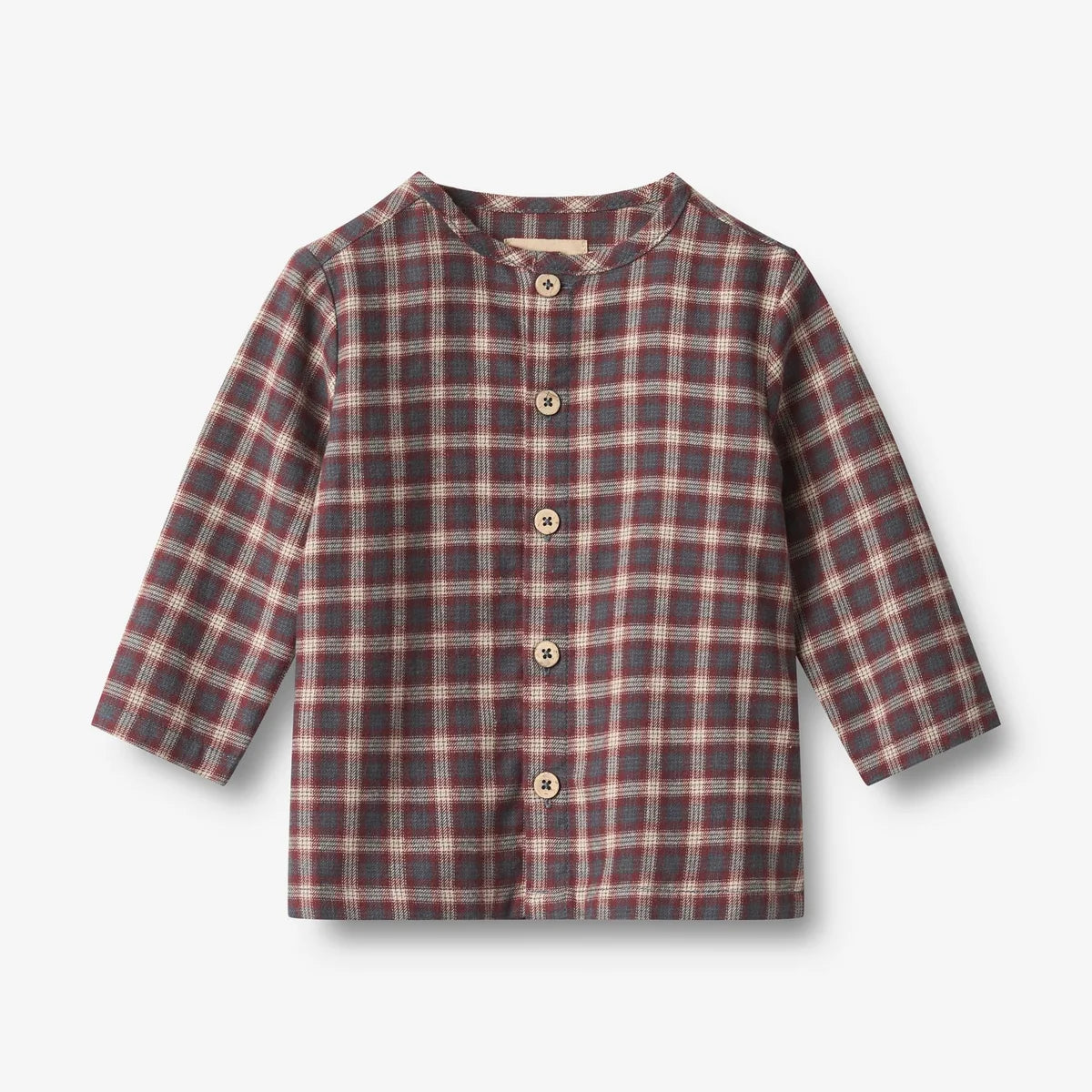 Wheat Kids Shirt Shelby || Blue Holiday Check