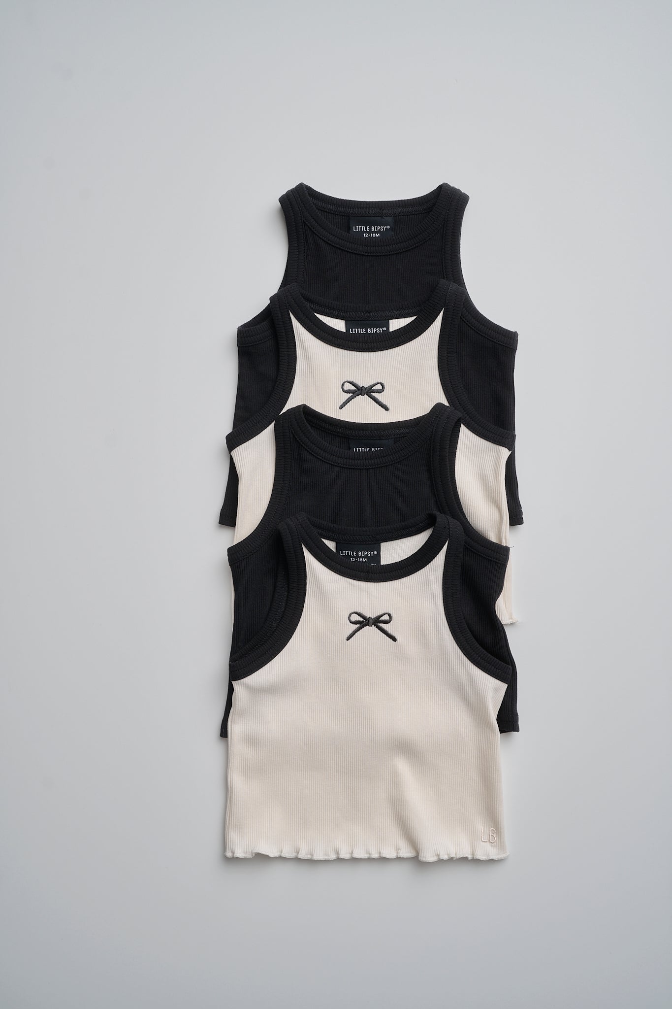Little Bipsy Ribbed Tank || Black