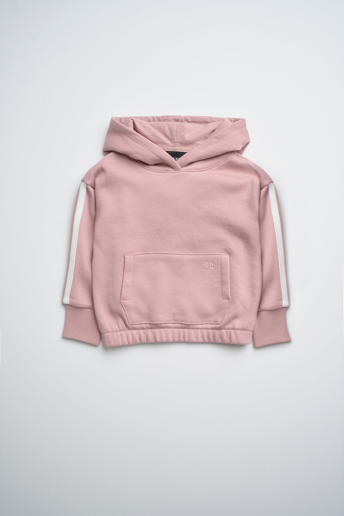 Little Bipsy Side Trim Cropped Hoodie || Rosewood