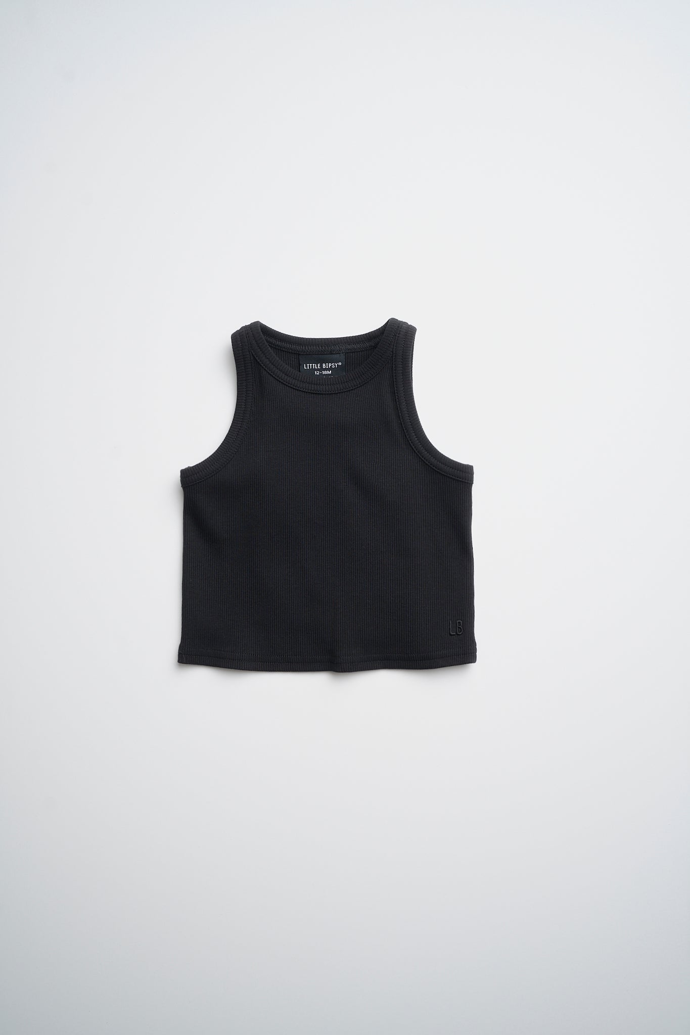 Little Bipsy Ribbed Tank || Black