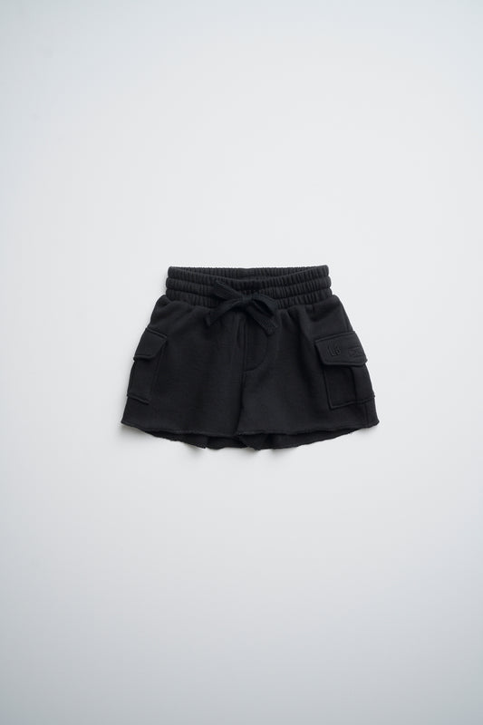 Little Bipsy Cargo Shorts || Black