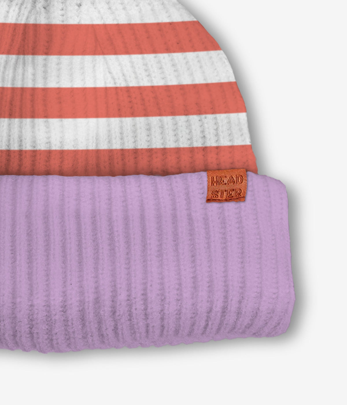 Headster Stripes Beanie || Rosado
