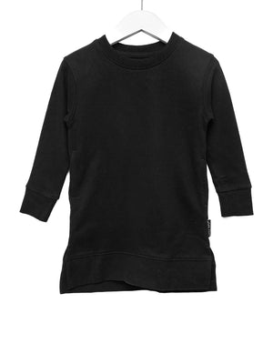 Sweatshirt Dress || Black