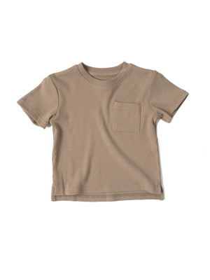 Ribbed Tee || Taupe