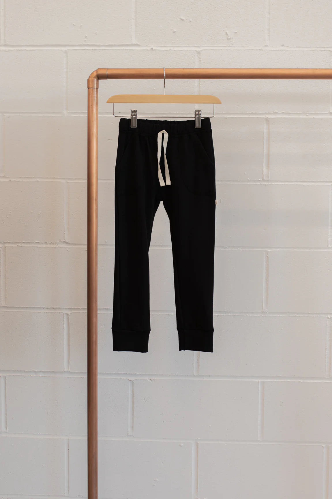 Jax and Lennon Terry Lounge Pants || Black