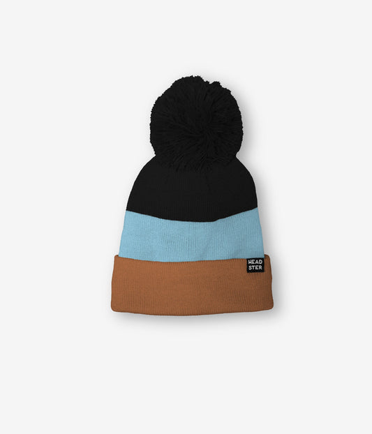 Headster Tricolor Beanie Lined with Fleece || Mudstone