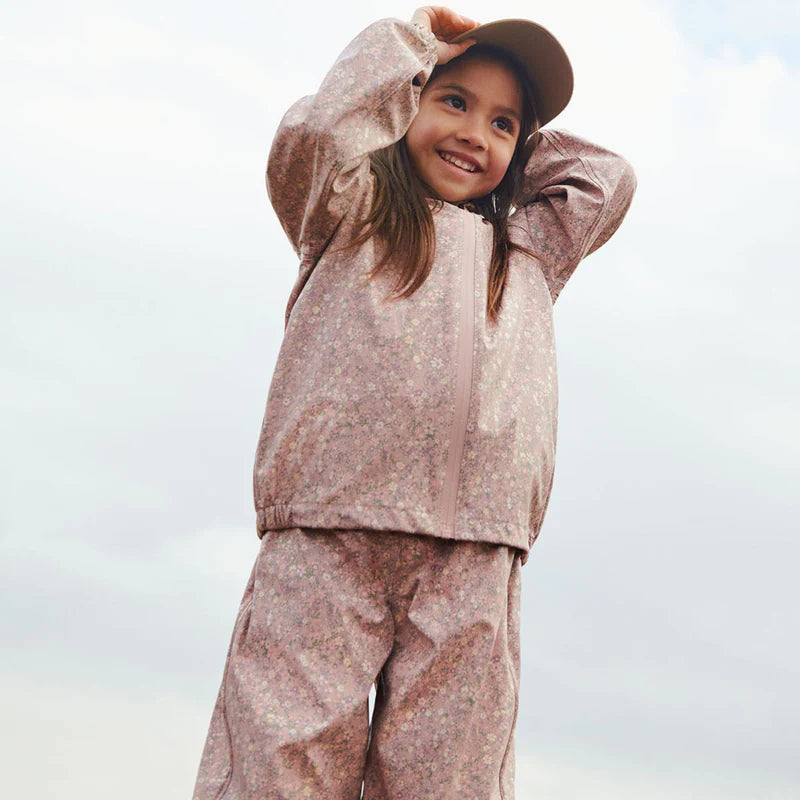 Wheat Kids Rainwear Charlie Set || Powder Flower Meadow