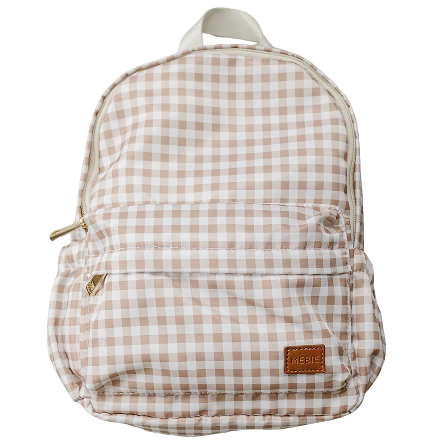 Mebie Baby Mini Backpack || Tan Gingham