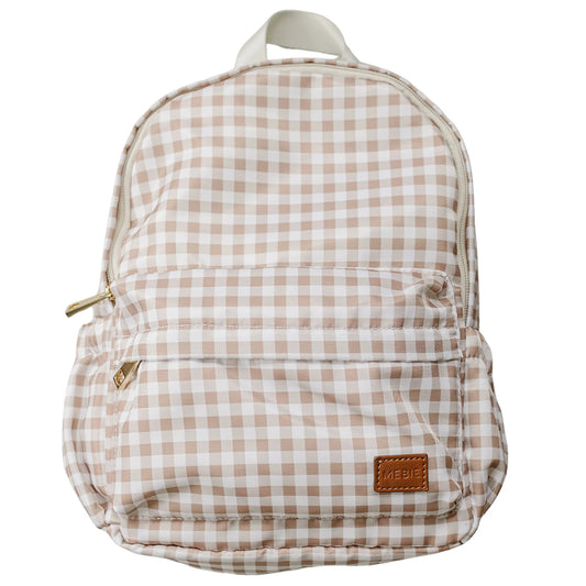 Mebie Baby Mini Backpack || Tan Gingham