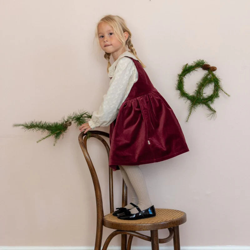Wheat Kids Thelma Dress || Ruby Red