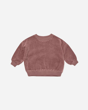 Velour Relaxed Sweatshirt || Fig