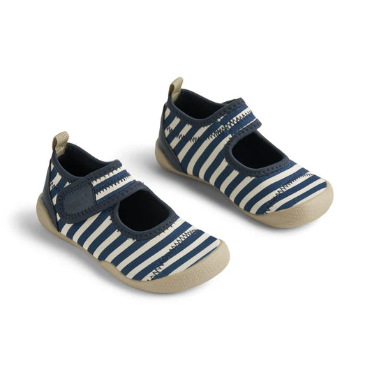 Wheat Kids Beach Shoe || Indigo Stripe