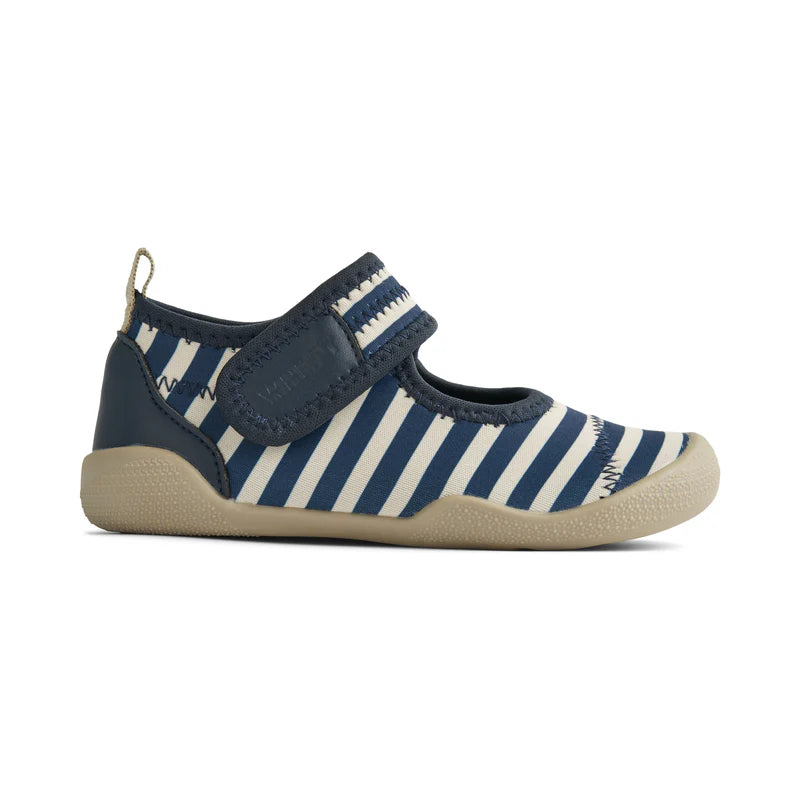 Wheat Kids Beach Shoe || Indigo Stripe