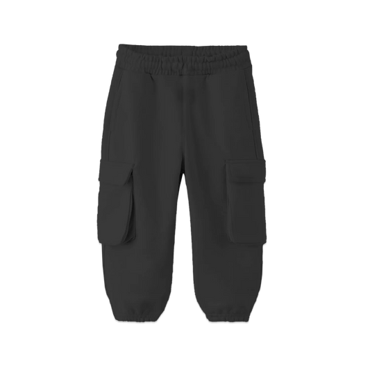 Whistle & Flute Bamboo Drawstring Cargo Joggers || Black