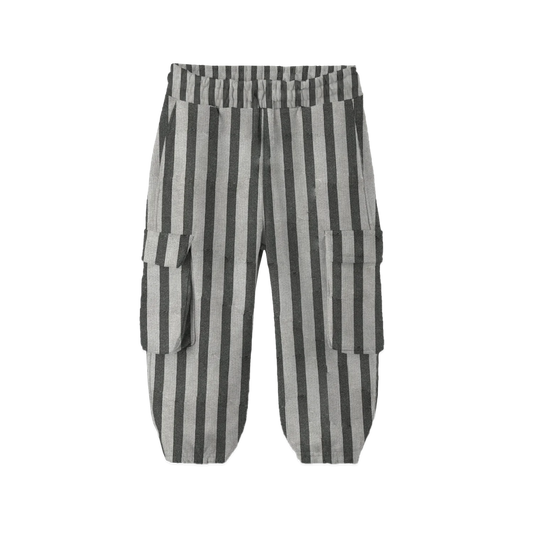 Whistle & Flute Bamboo Drawstring Cargo Joggers || Striped