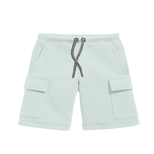 Whistle & Flute Organic Cotton Drawstring Cargo Shorts || Mint