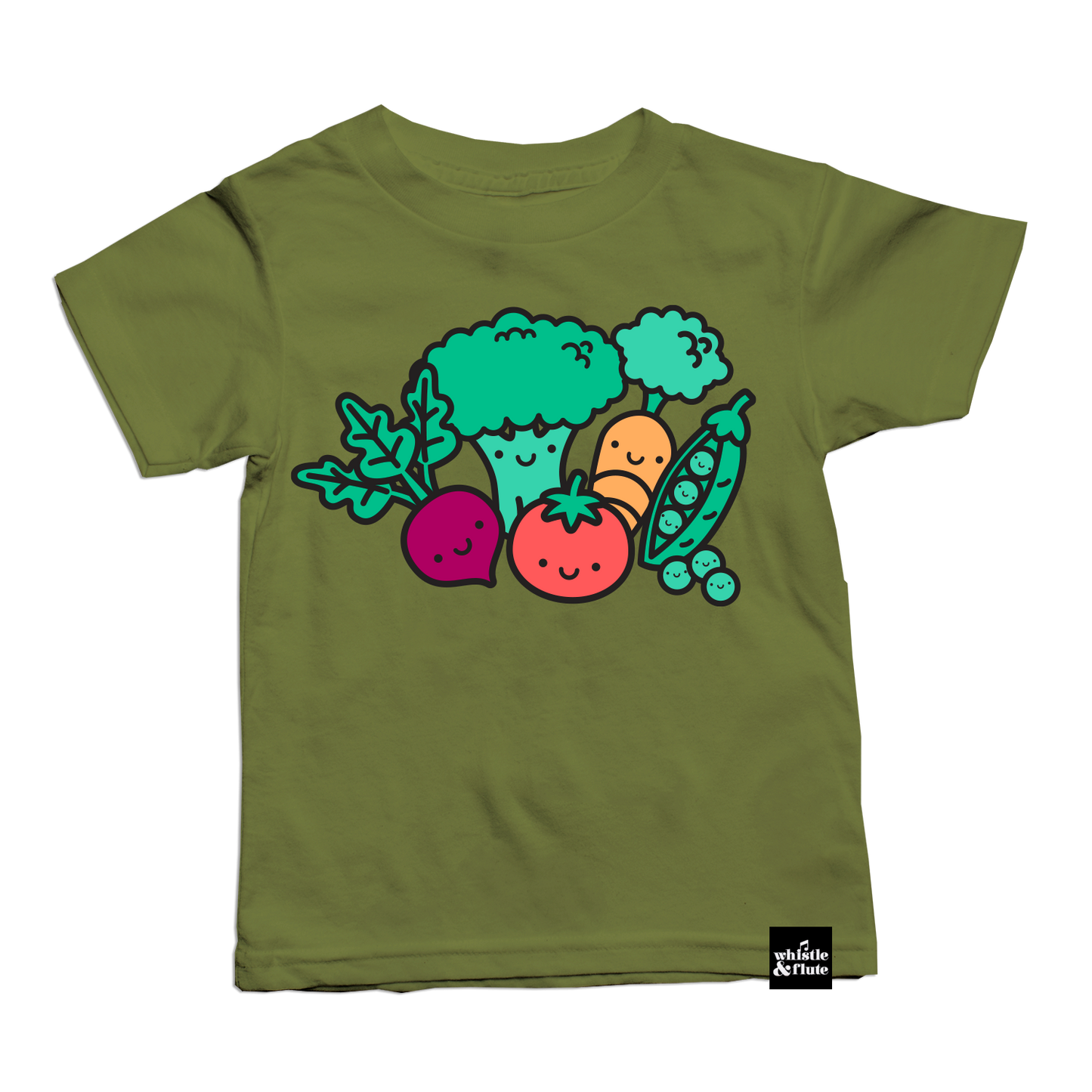 Whistle & Flute Kawaii Vegetables T-Shirt