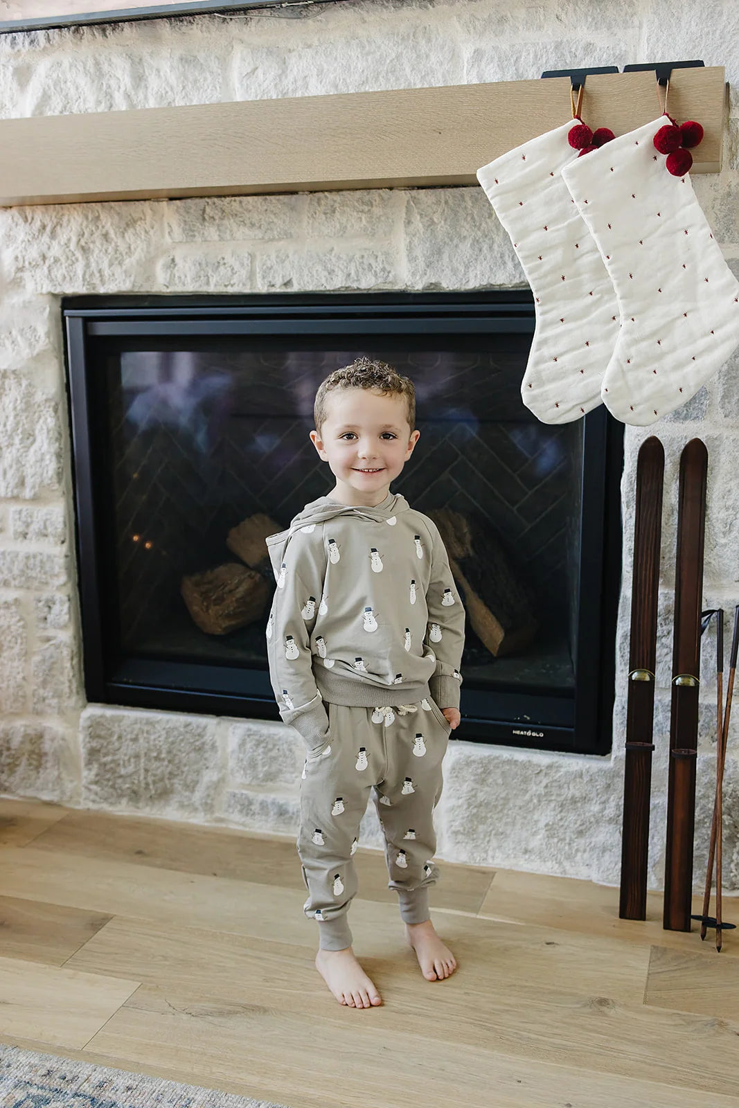 Mebie Baby Snowman Hooded French Terry Set